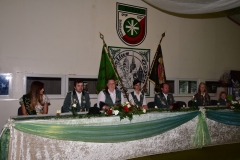 Die Majestäten an der Ehrentafel
